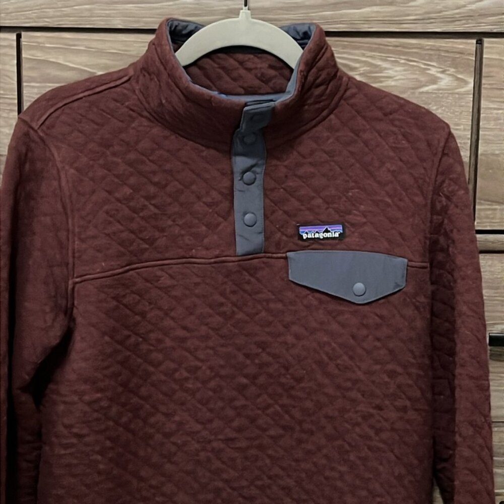 Patagonia Organic Cotton Quilt Snap-T Pullover Size XS Geode Purple - Picture 2 of 5